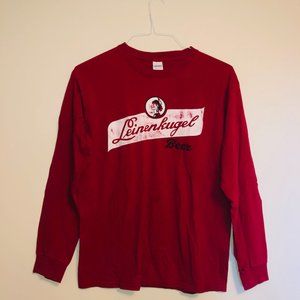 Vintage Long Sleeve Red Leinenkugel T-Shirt